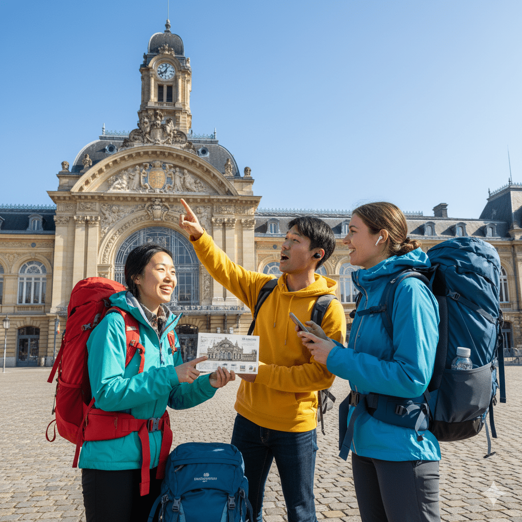 Luxembourg City self-guided audio tour by Uvamai Niche Tourism, showing a scenic view of Luxembourg City landmarks.