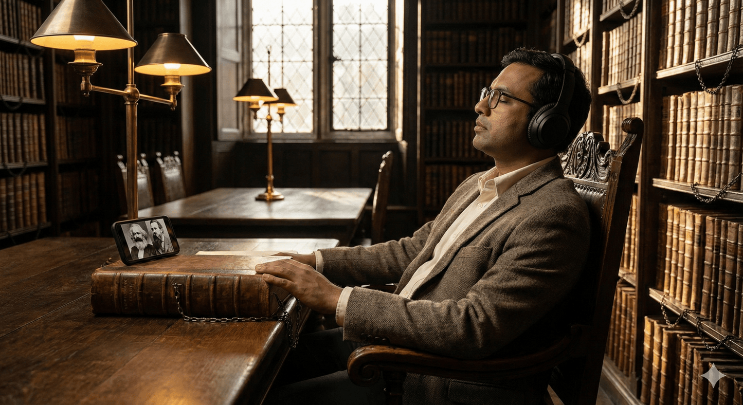 Audio guide device for Manchester self-guided tour by Uvamai Niche Tourism, featuring headphones and tour controls.