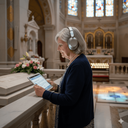 Audio tour device for Monaco, featuring Uvamai Niche Tourism's self-guided audio tour with earphones and tour controls.