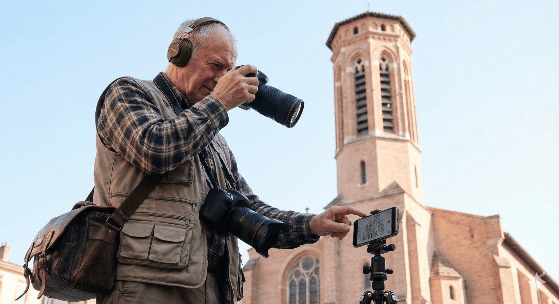Audio tour guide for Toulouse city, featuring landmarks and attractions, by Uvamai Niche Tourism, in a portable listening device.