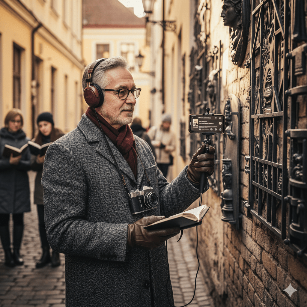Self-guided audio tour of Vilnius by Uvamai Niche Tourism, featuring city landmarks and historic sites.